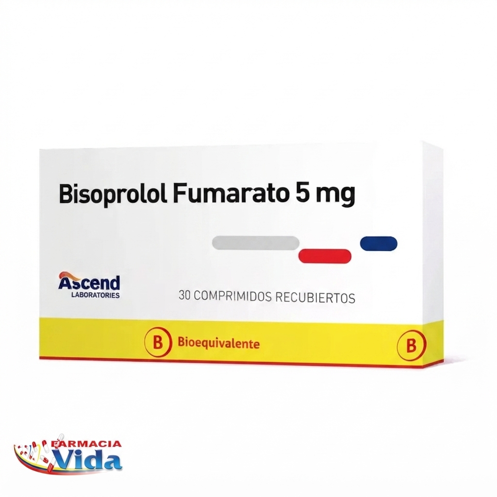 BISOPROLOL FUMARATO 5MG X 30 COM REC