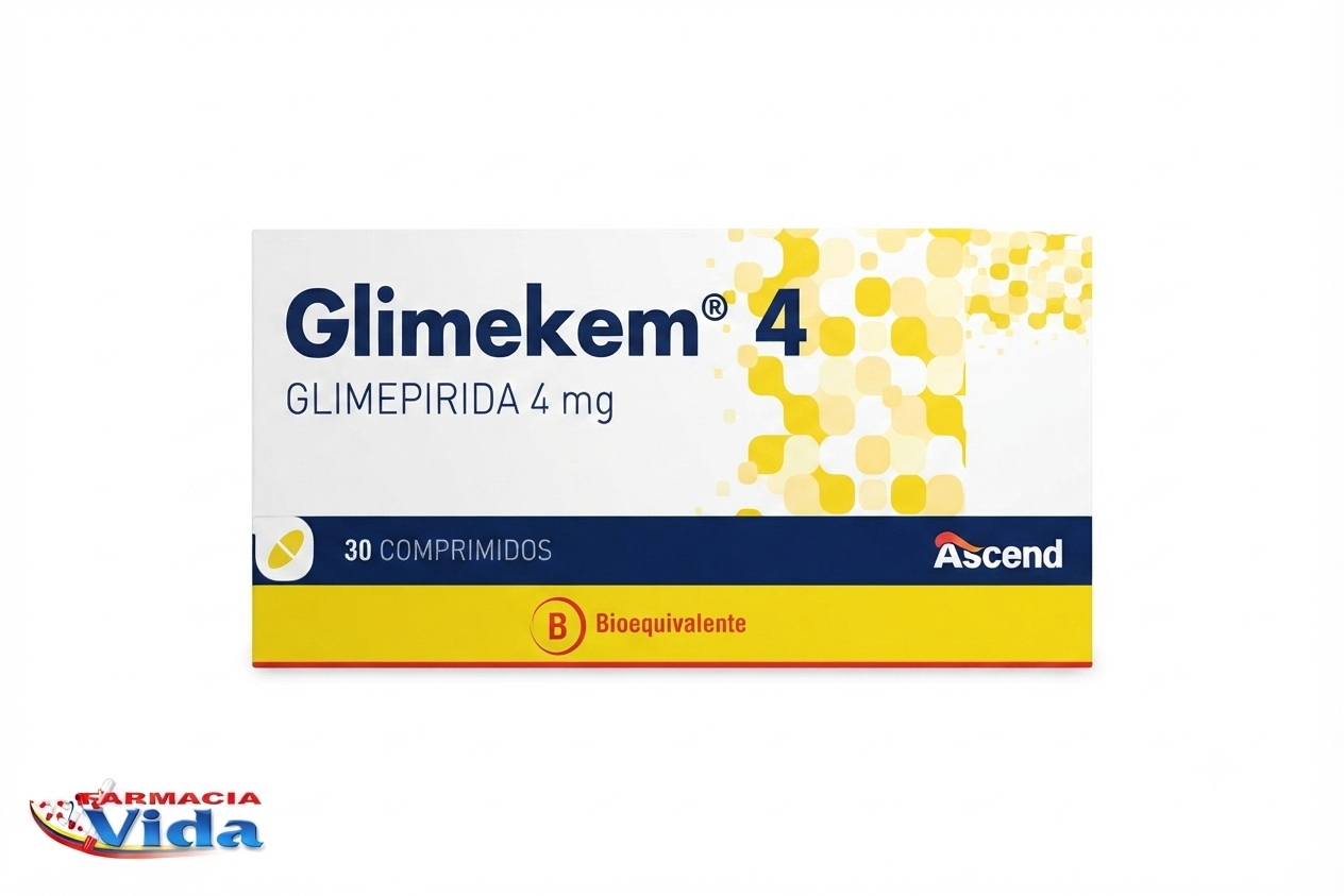 GLIMEKEM 4MG GLIMEPIRIDA X 30 COM