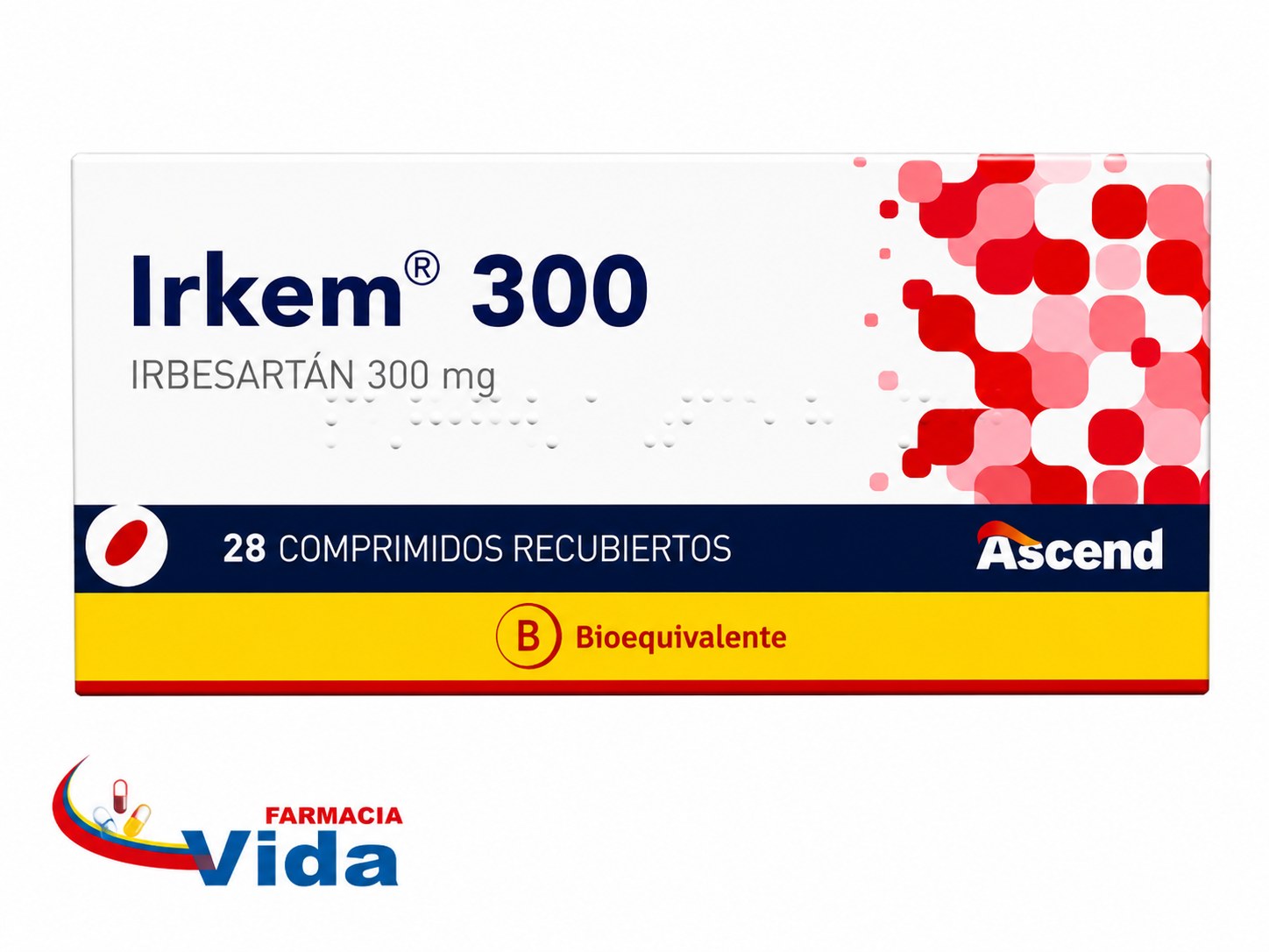 IRKEM 300MG X 28 COM REC IRBESARTAN