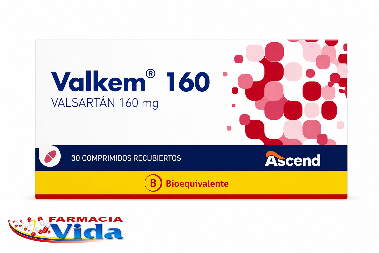 VALKEM 160MG VALSARTAN X 30 COM REC