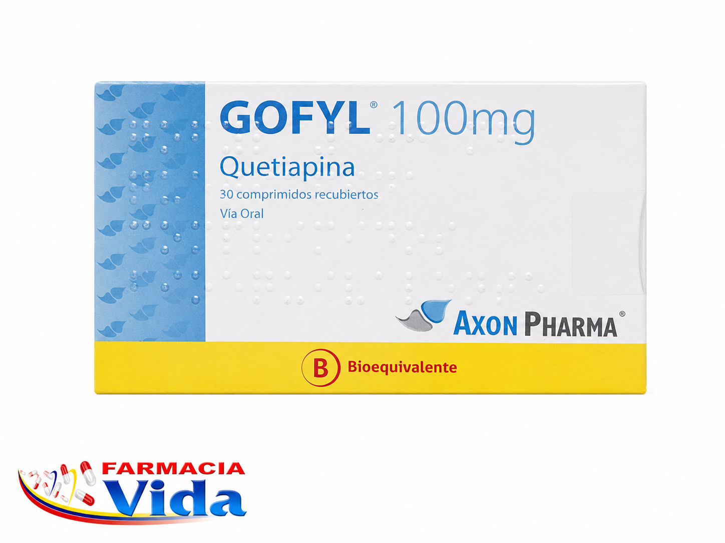 GOFYL QUETIAPINA 100MG X 30 COM REC