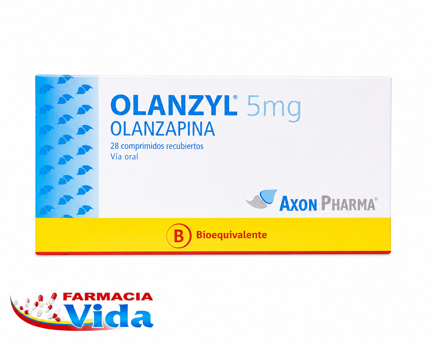 OLANZYL 5MG OLANZAPINA 28 COM REC