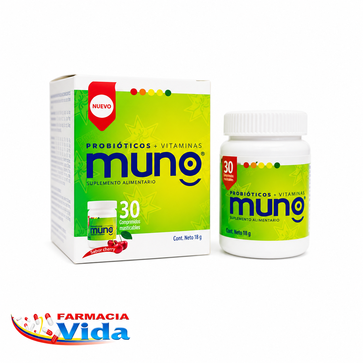 MUNO PROBIOTICOS + VITAMINAS X 30 COM MAST