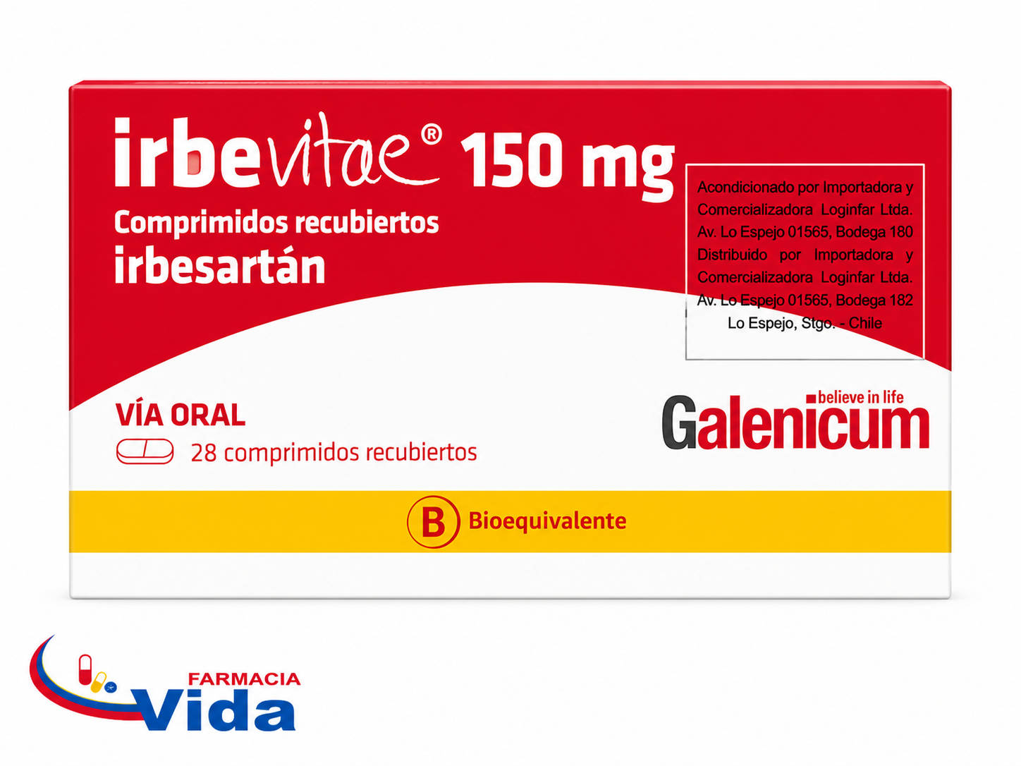 IRBEVITAE 150MG 28COM.R