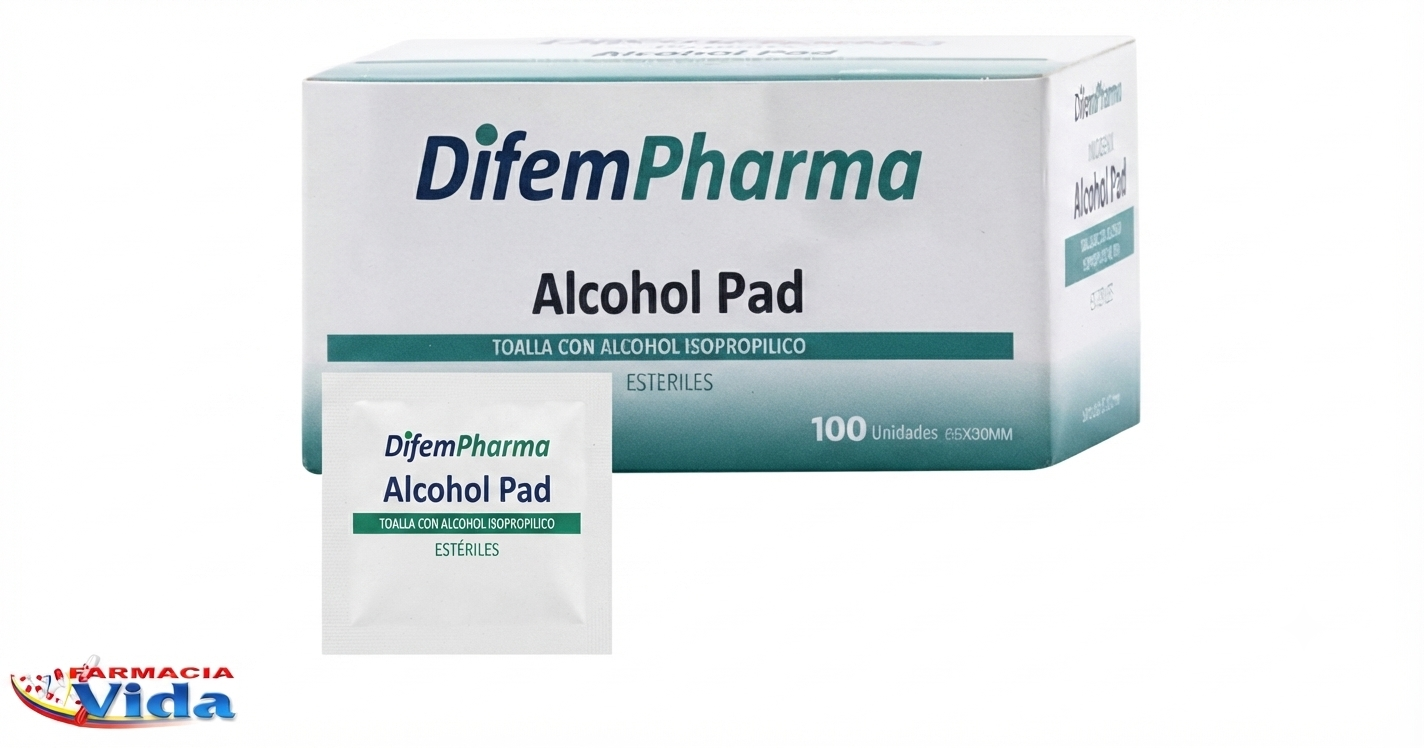 ALCOHOL PAD 70% X 100 TOALLITAS