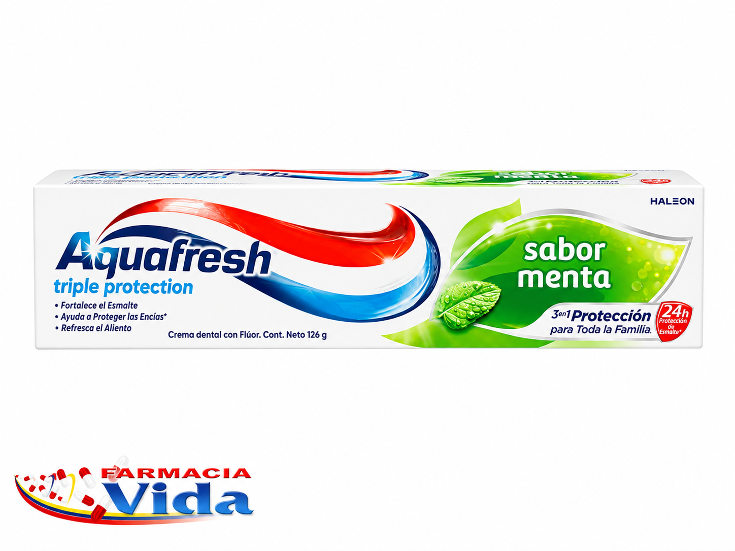 AQUAFRESH  TRIPLEACCION SABOR MENTA DEV126