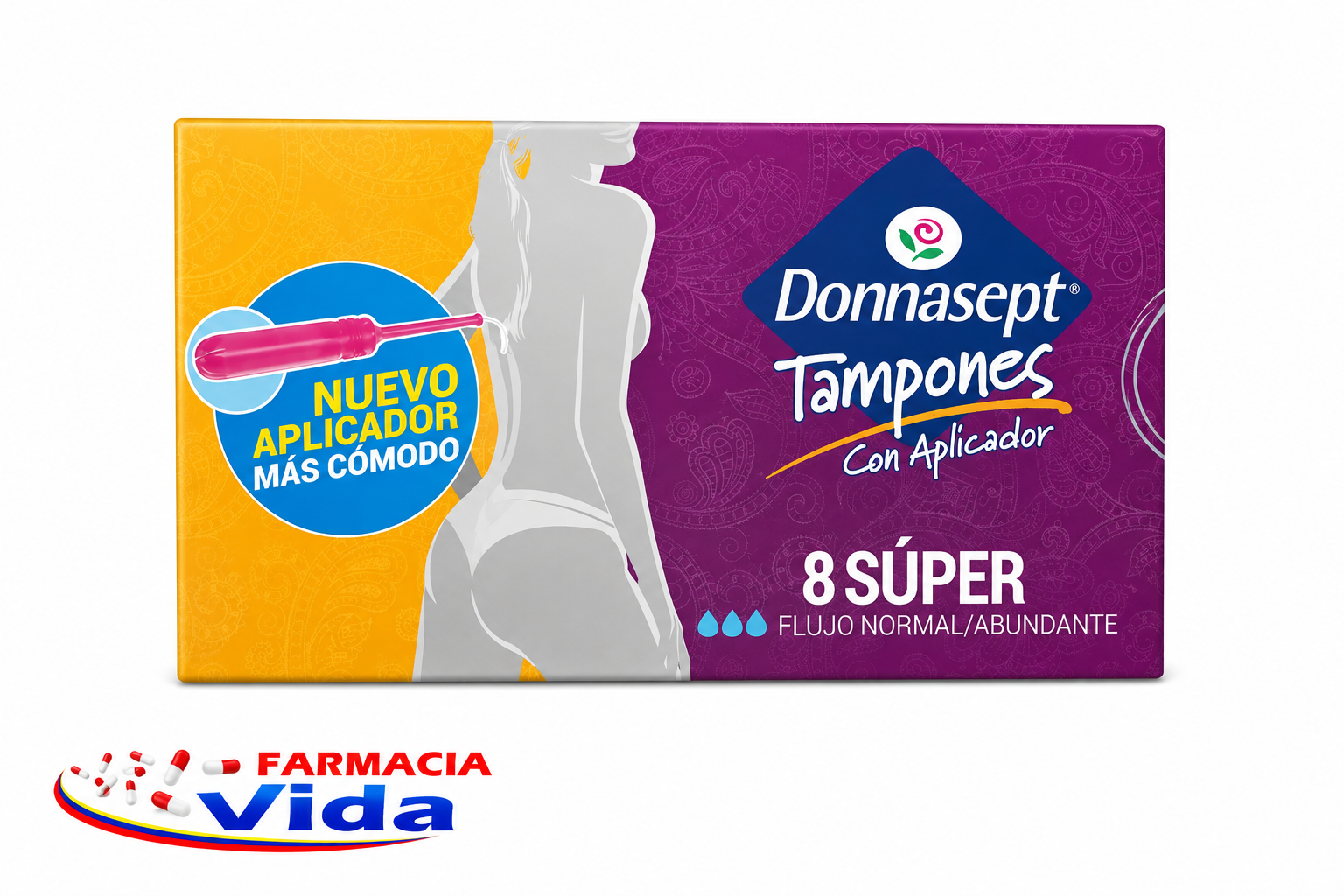 DONNASEPT TAMPON SUPER  X 8   257056
