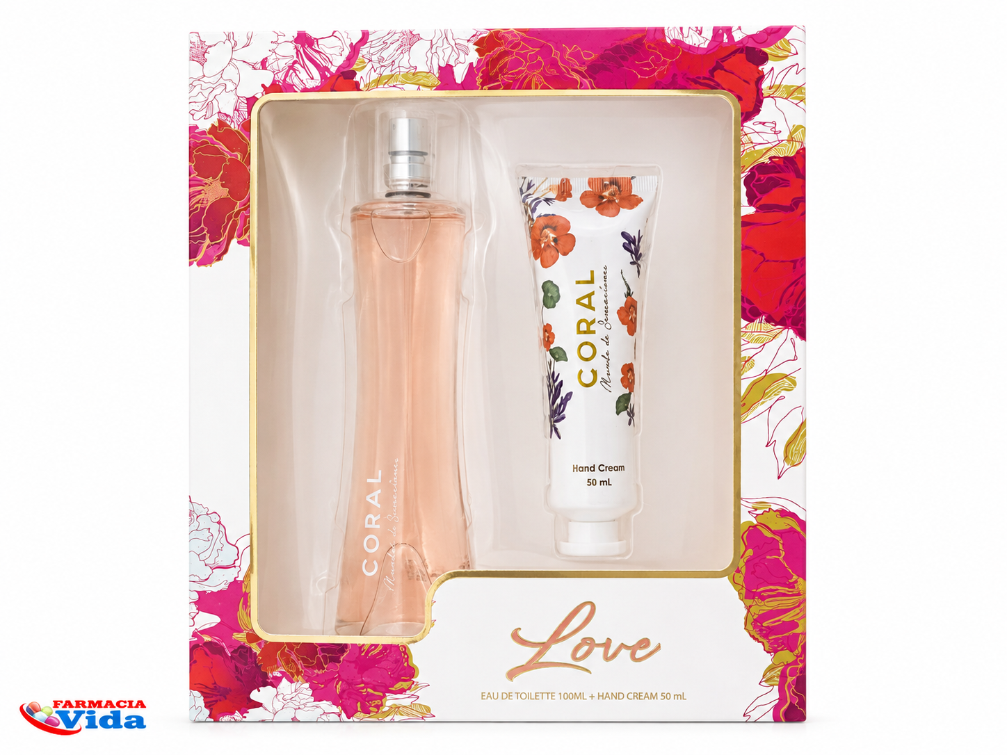 CORAL ESTUCHE LOVE SPRAY 100ML + CREMA MANOS 50ML