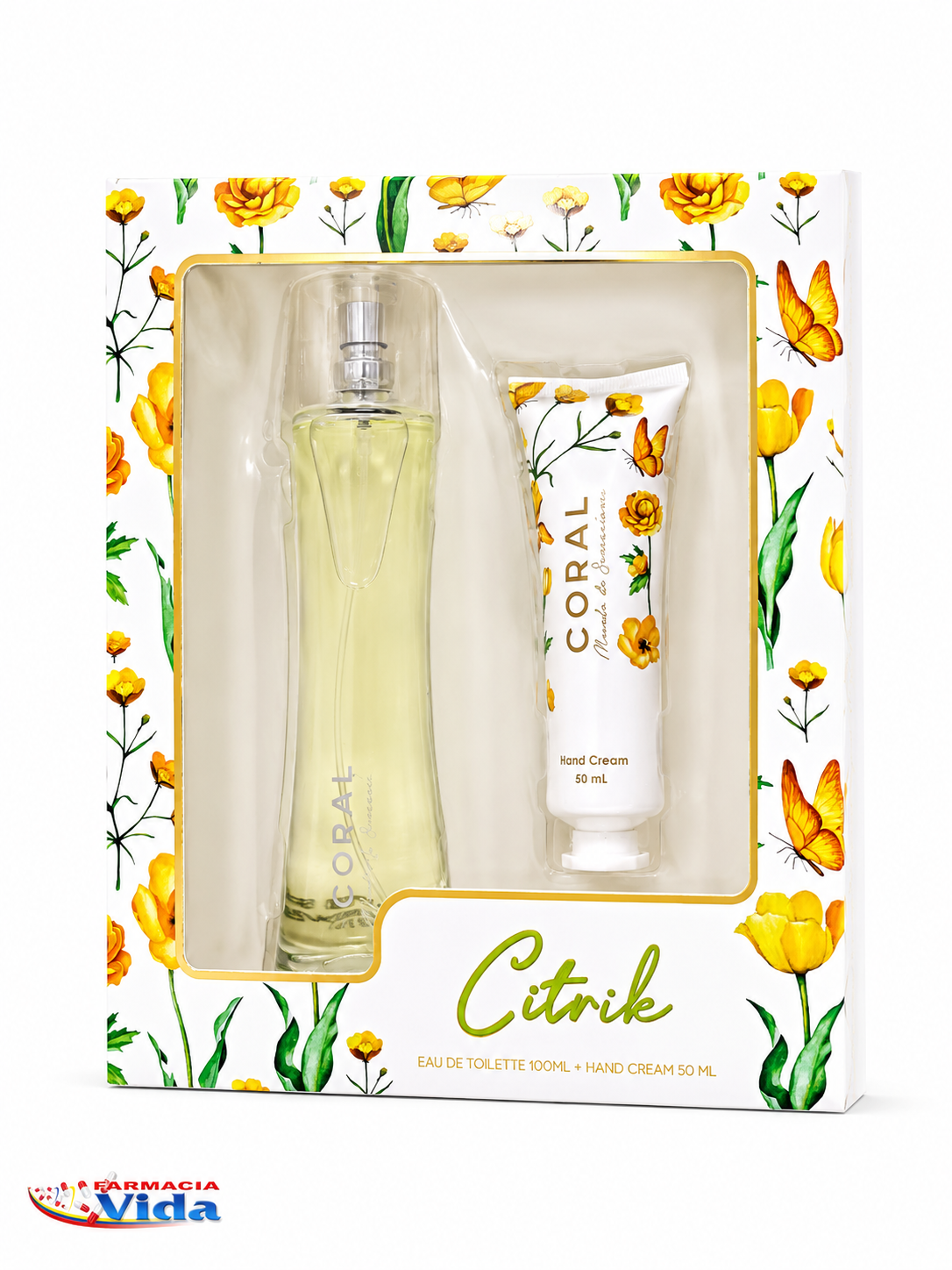 CORAL ESTUCHE CITRIK SPRAY 100ML +CREMA MANOS 50ML