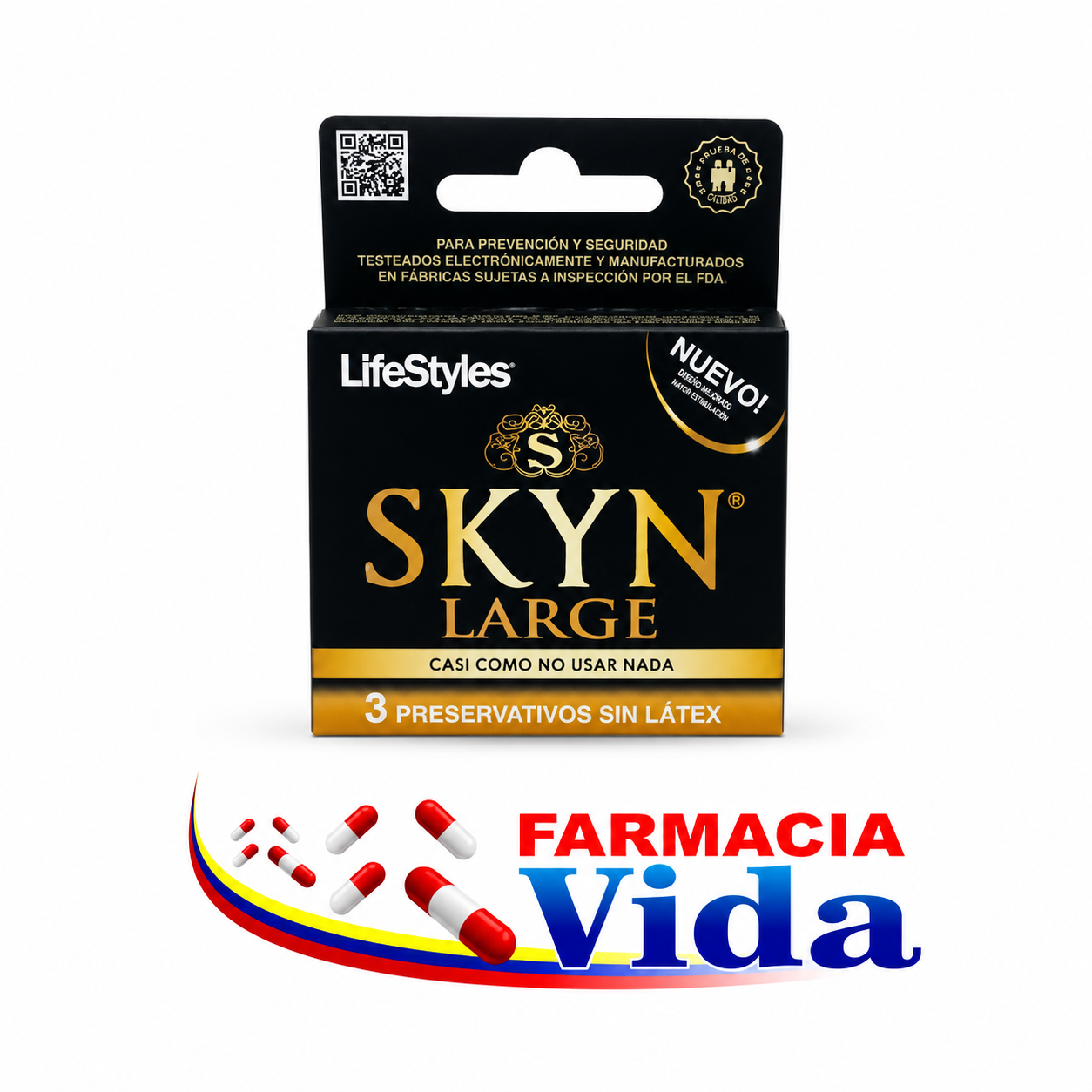 LFESTYLES SKYN LARGE X 3 UNID