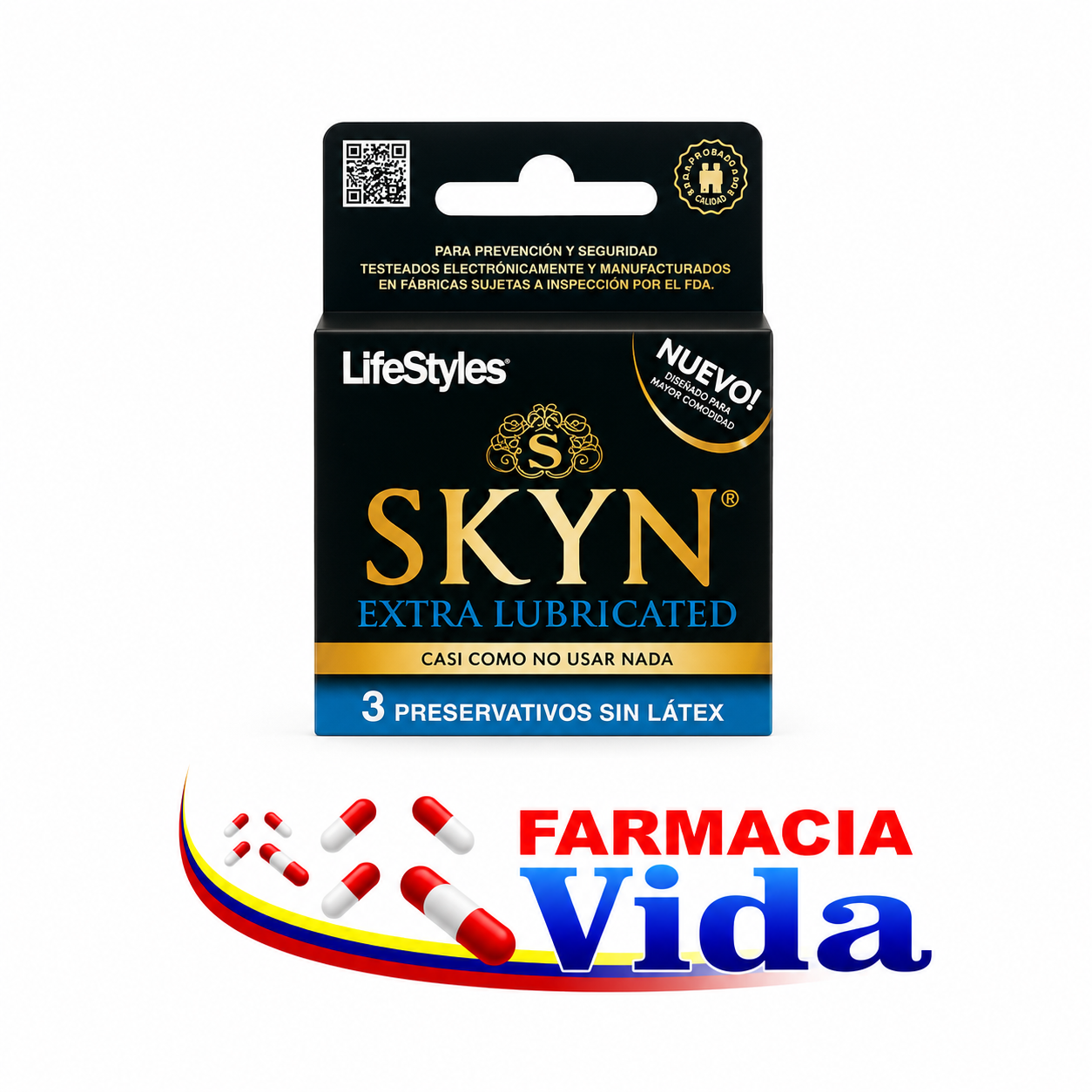 LIFESTYLES SKYN  EXT LUBR X 3 UNID