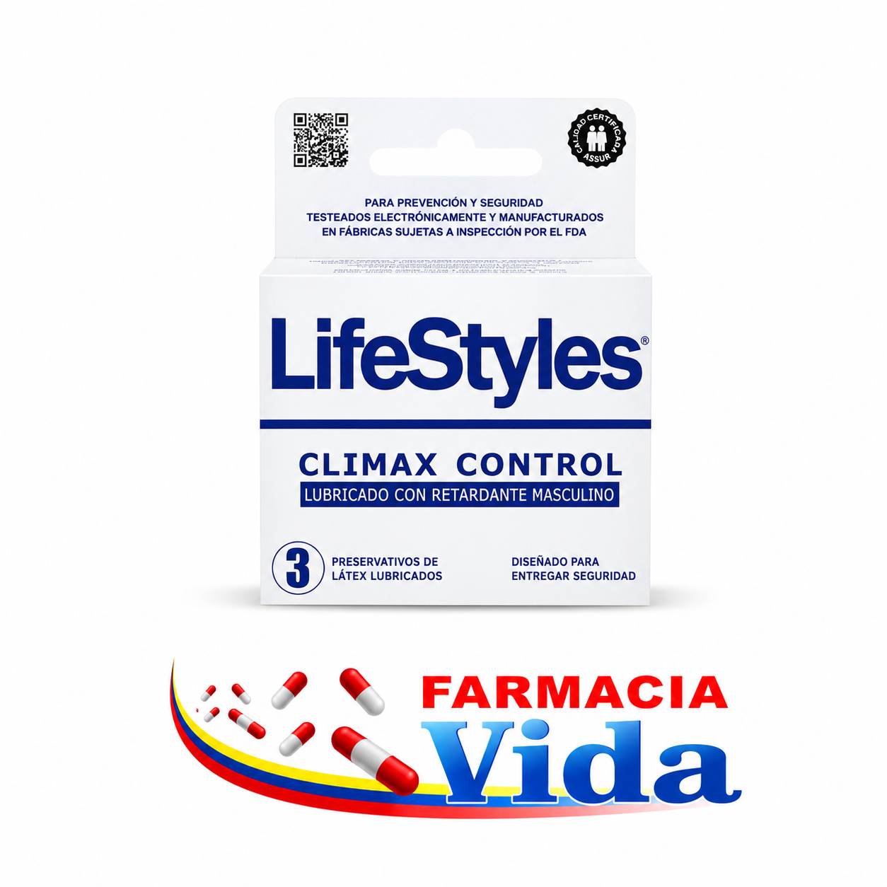 LIFESTYLES CLIMAX CONT X 3 UNID