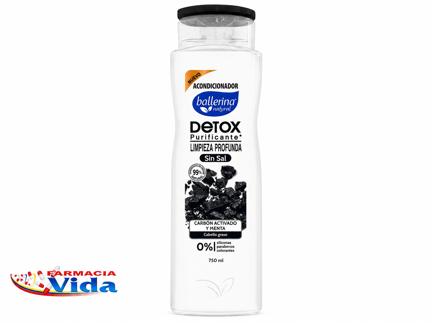 ACOND BALLERINA. DETOX  CARBON&MENTA 750 ML