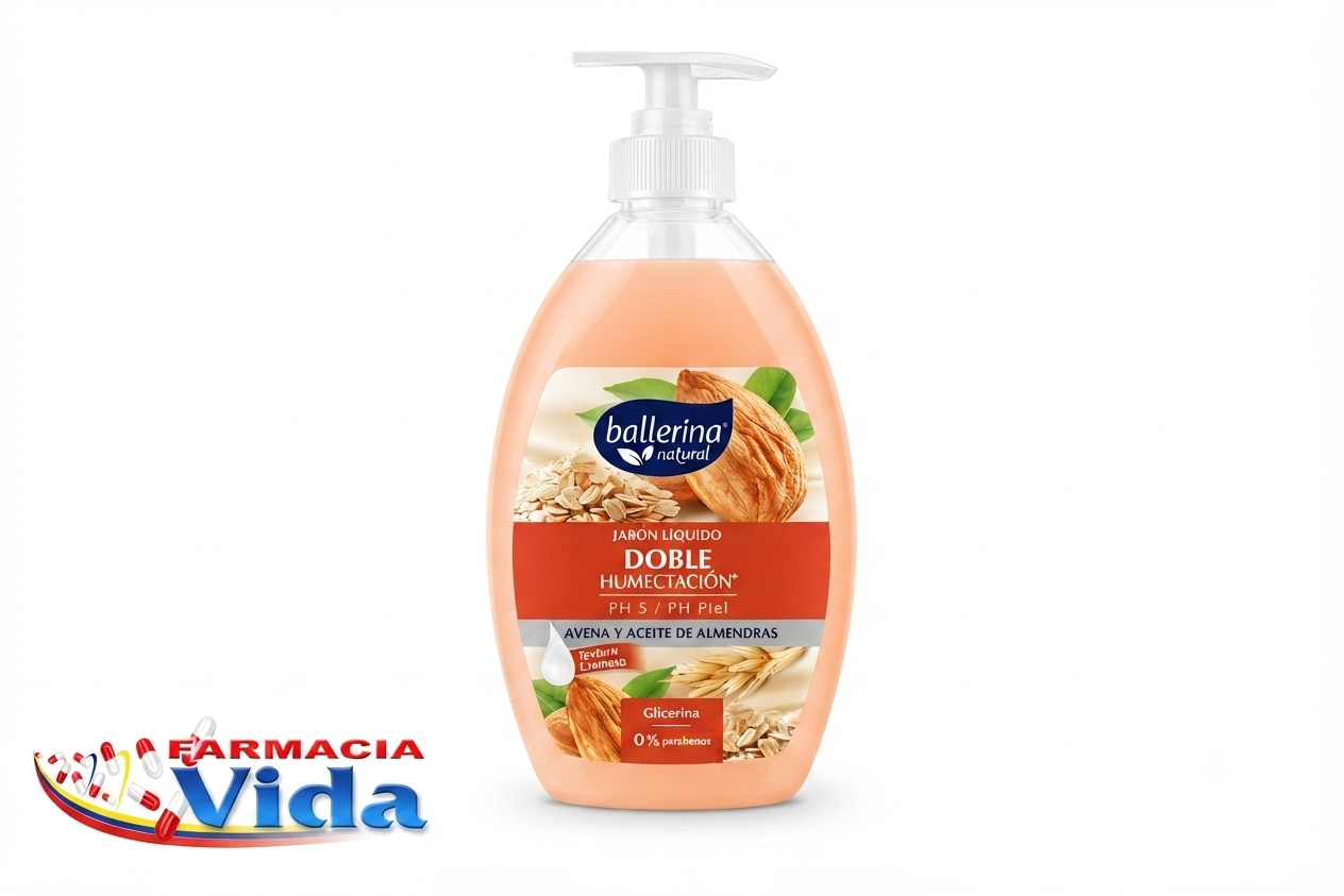 BALLERINA JABON LIQUID. AVENA Y ACEITE ALM 350ML