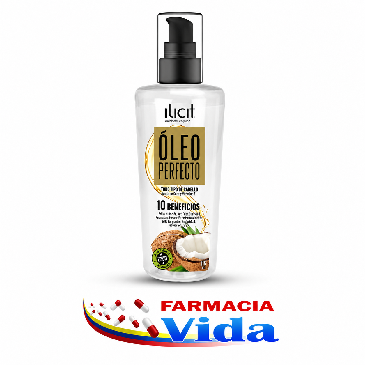 ILICIT OLEO PERFECTO ACEITE DE COCO Y VITAMINA C 1