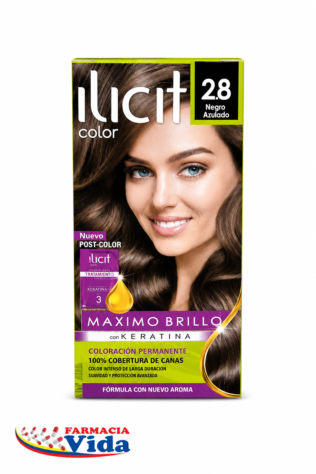 ILICIT 2/8 NEGRO AZULADO 