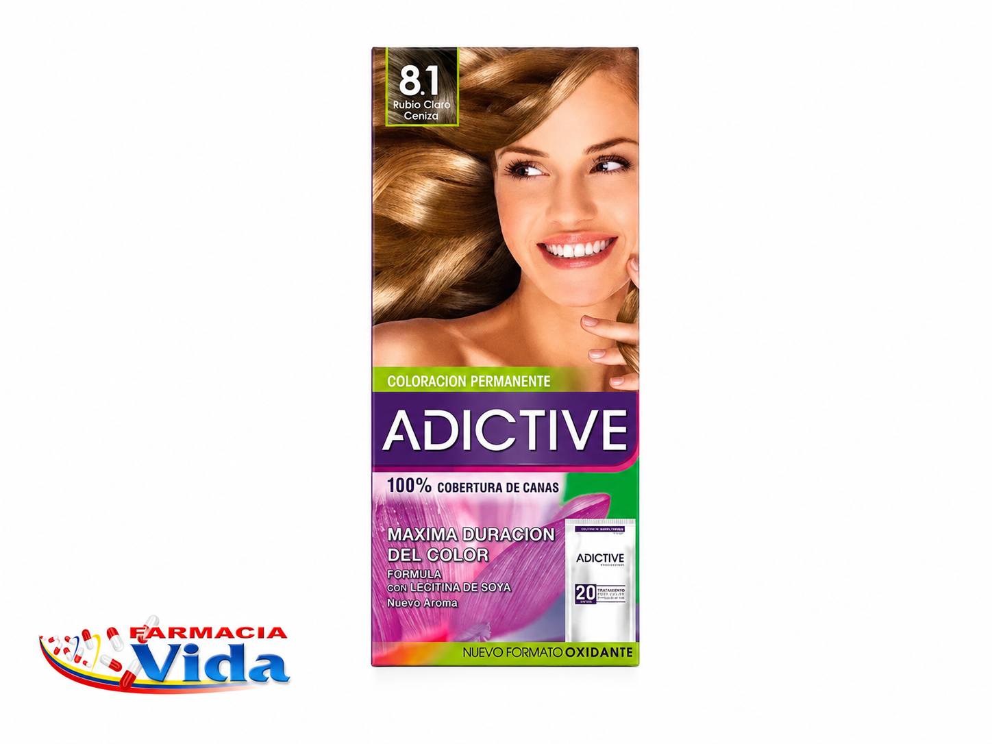 ADICTIVE 8/1 RUBIO CLARO  CENIZA