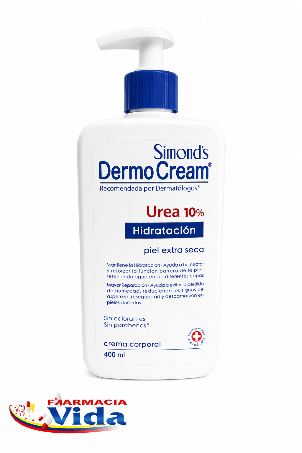 SIMONDS DERMO CREAM UREA 10% HIDR. 400 ML 
