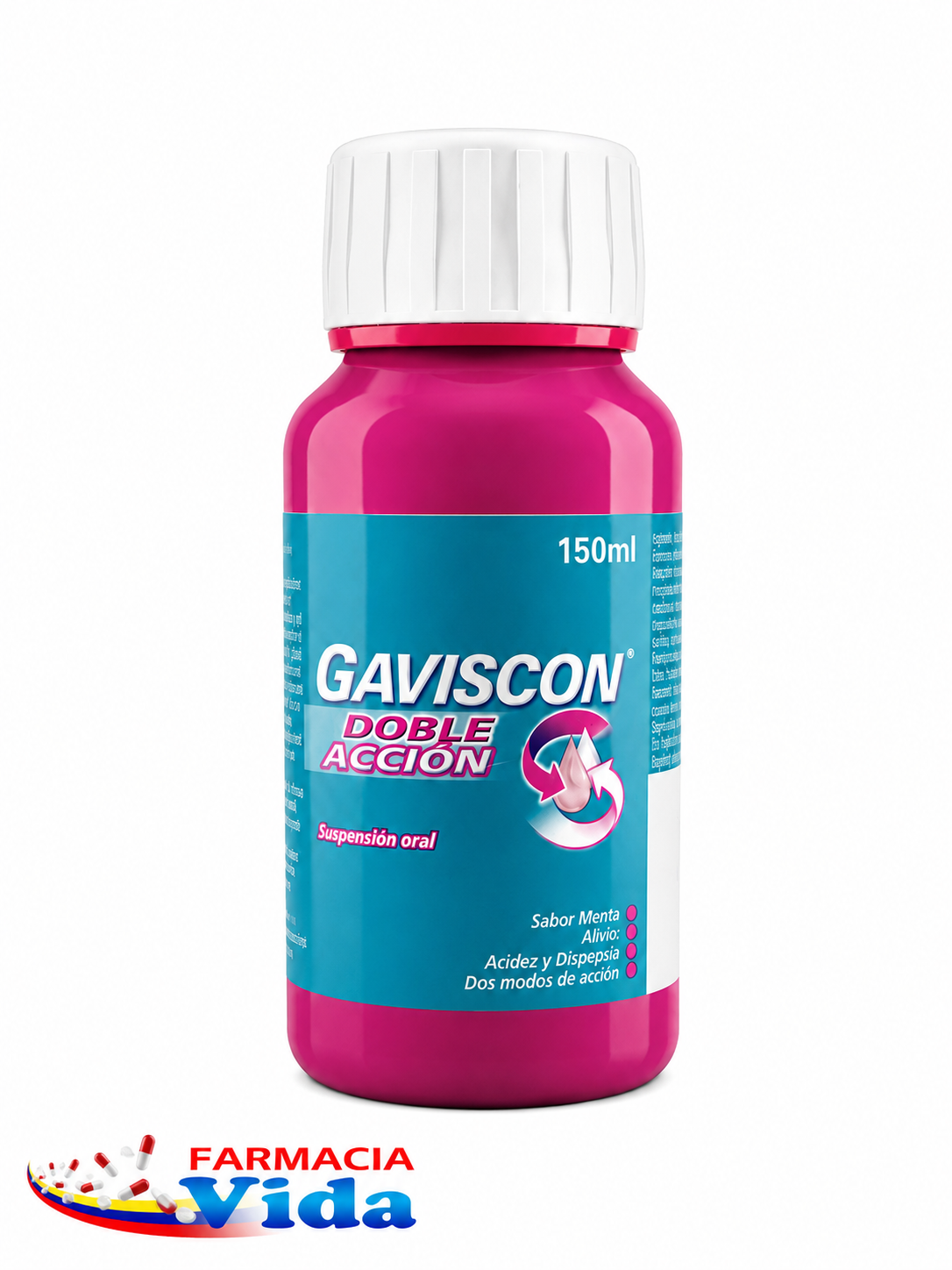 GAVISCON DOBLE ACCION MENTA SUSP. ORAL 150 ML (ALG