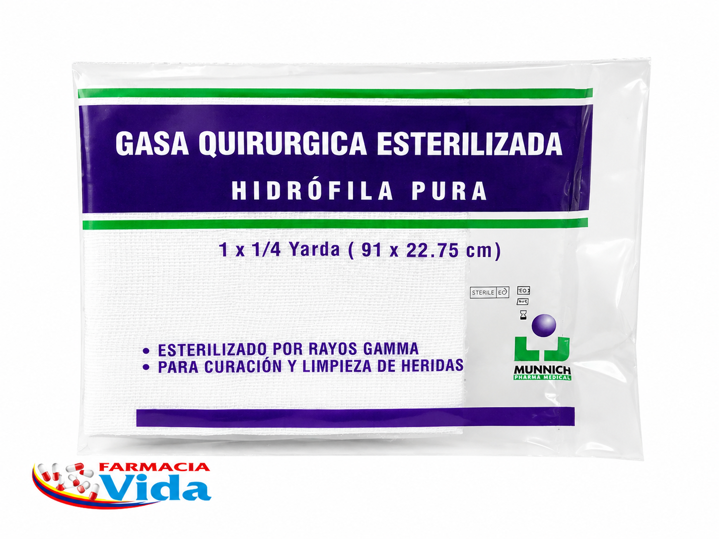 GASA QUIRÚRGICA 1/4 