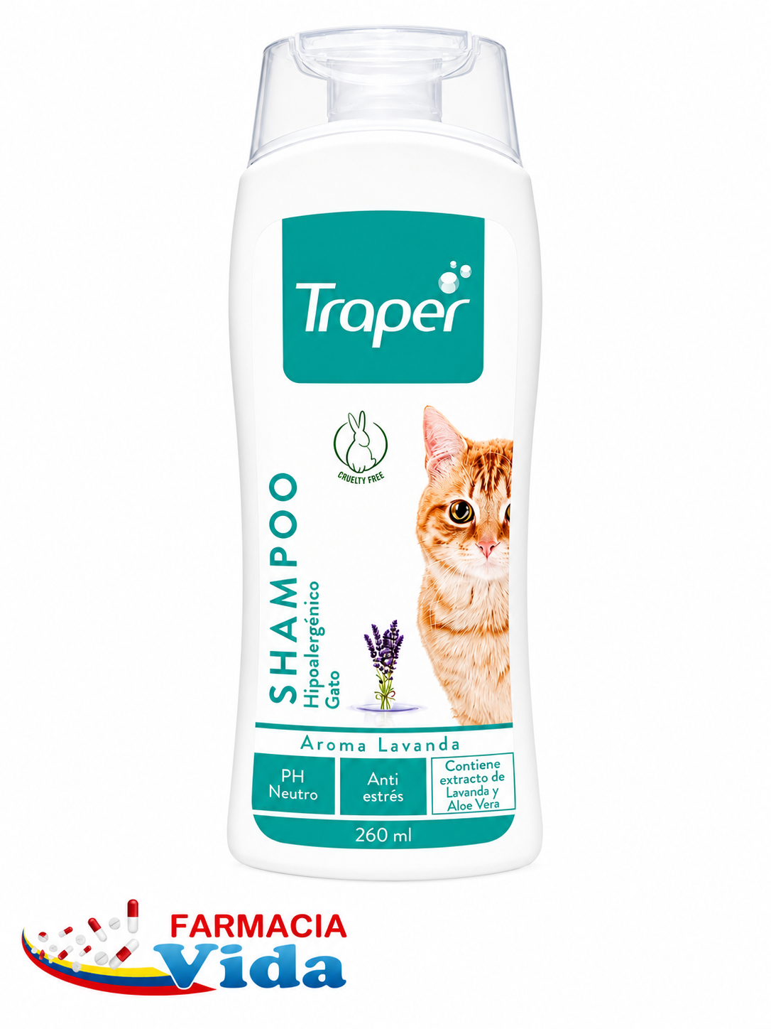 V-TRAPER SH NEUTRO BAMBOO GATO 260ML