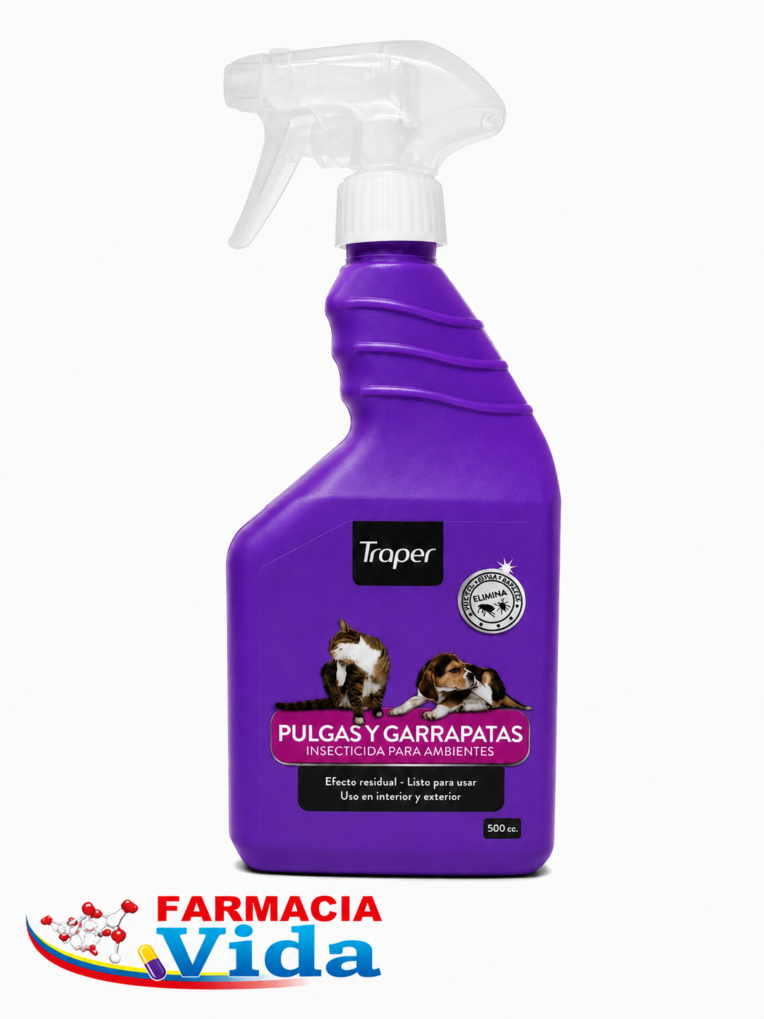 V TRAP INSECTICIDA/AMBIENTE PULGA/GARRAPATA 500ML