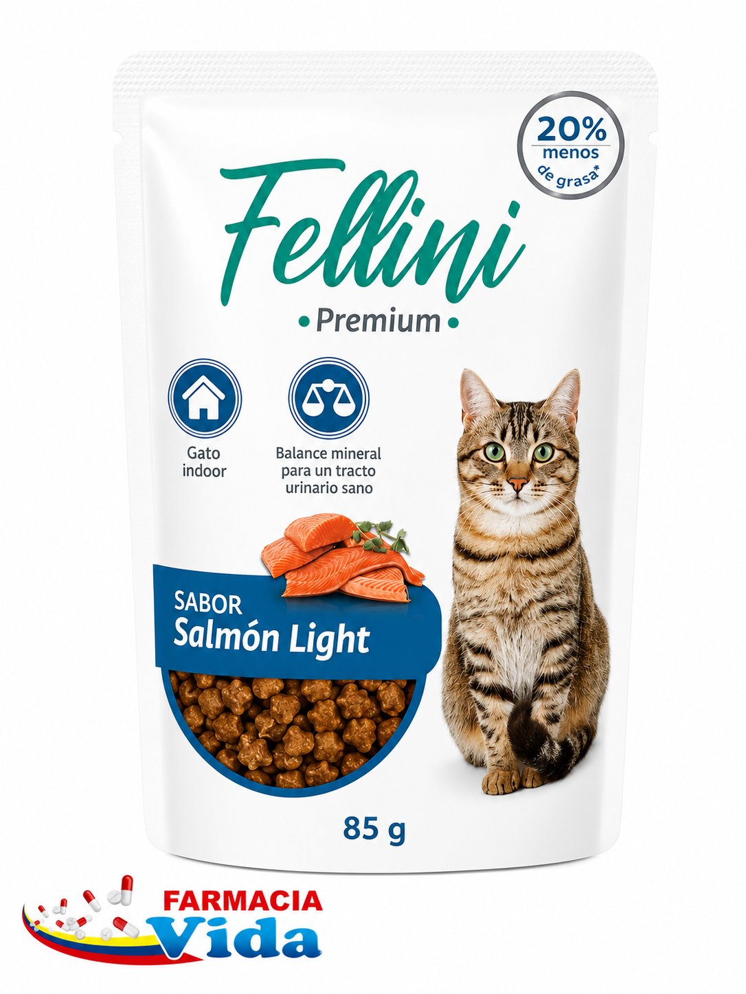 FELLINI PREMIUM SALMON LIGHT X 85 GR