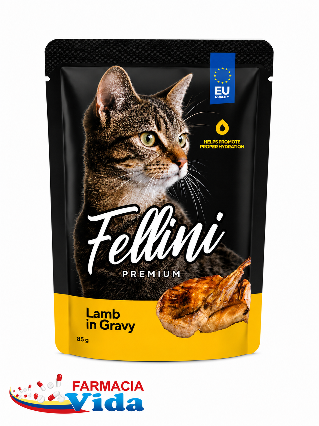 FELLINI PREMIUM CORDERO EN SALSA X 85GR