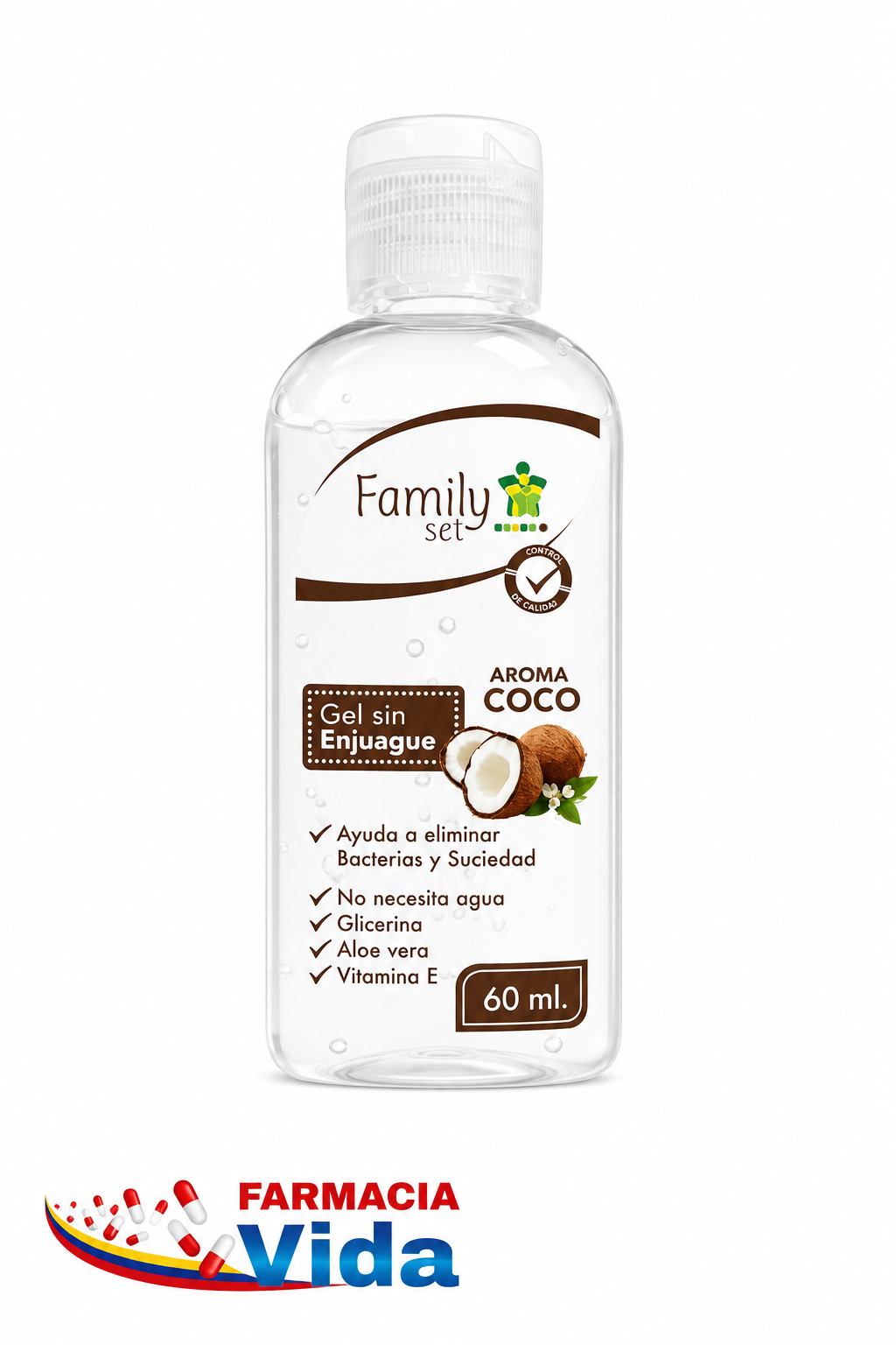 F.SET GEL S/ENJ.COCO 60ML 