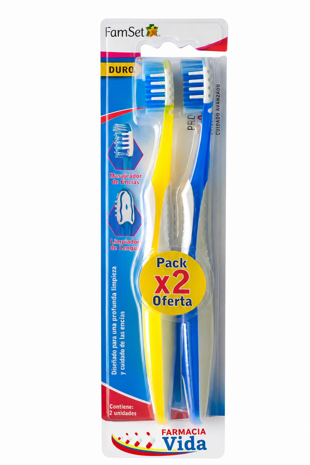 FAMILY SET PACKX2 CEPILLO DENTAL DURO