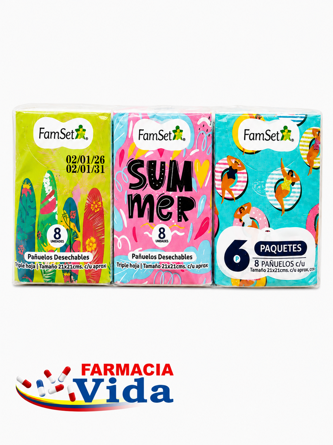 FAMILYSET PAÑUELITOS 6PAQX8PAÑ