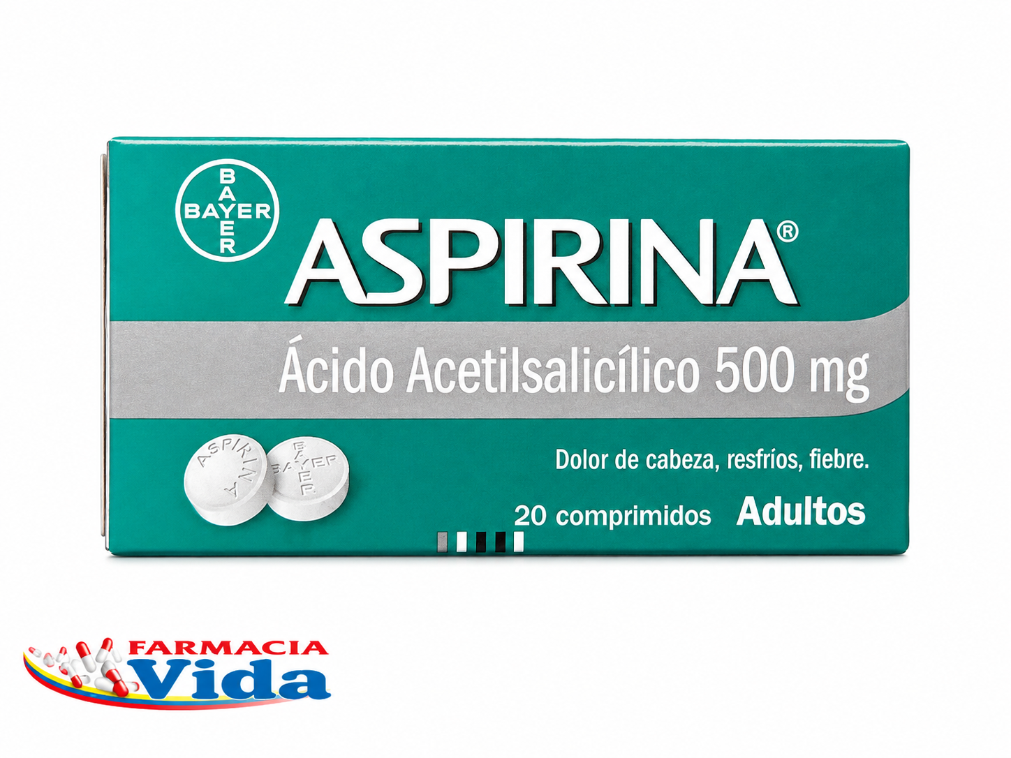 ASPIRINA   500 MG X 20 COMP 