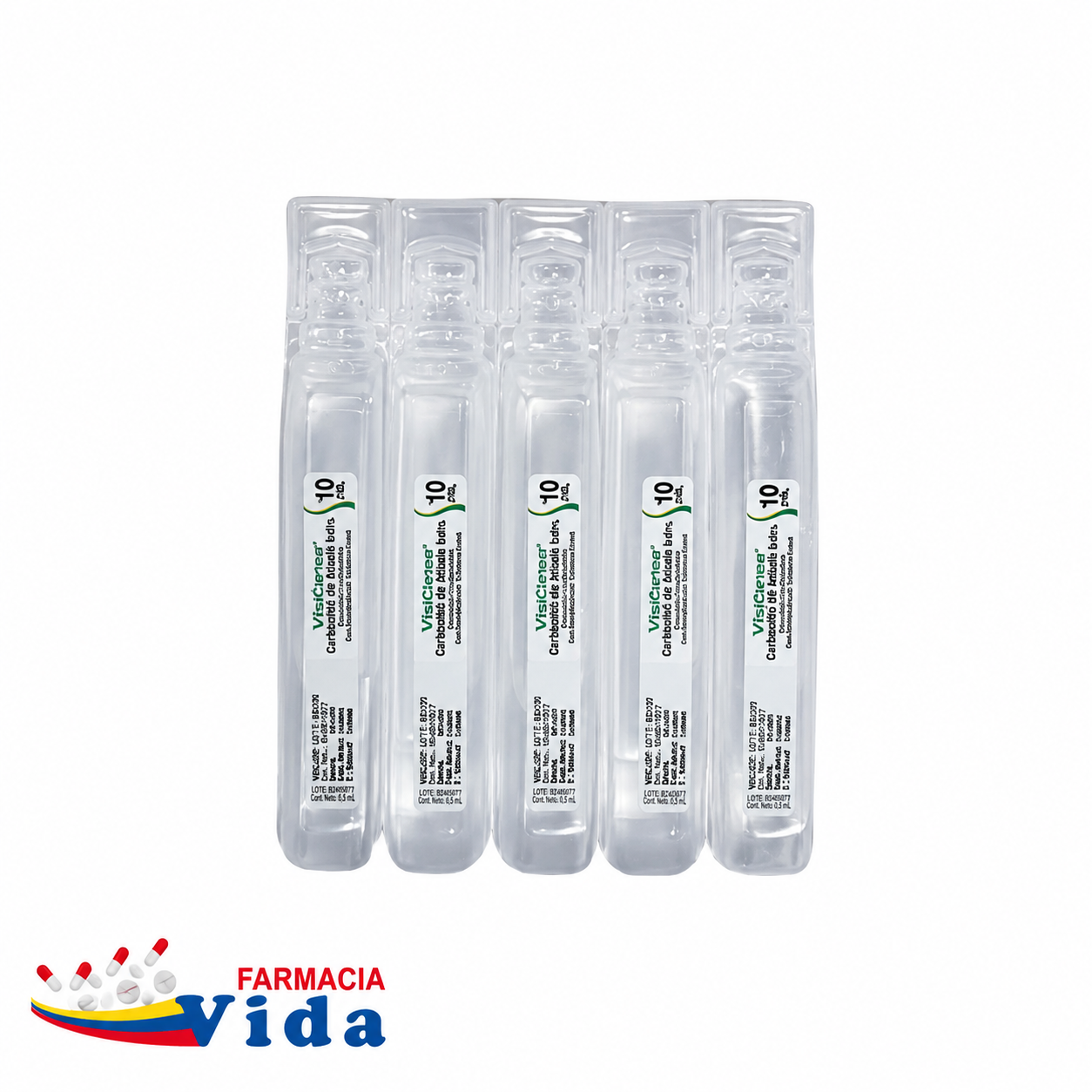 5 AMPOLLAS CLORURO DE SODIO INYECT 10ML C/U