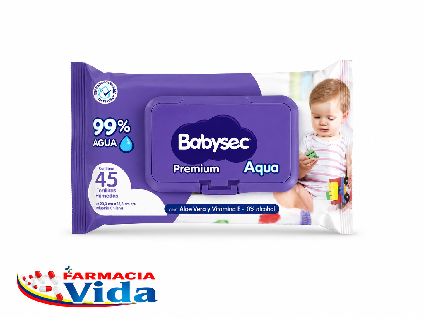 BABYSEC PREMIUM TOALLAS HUMEDAS 45 UNID