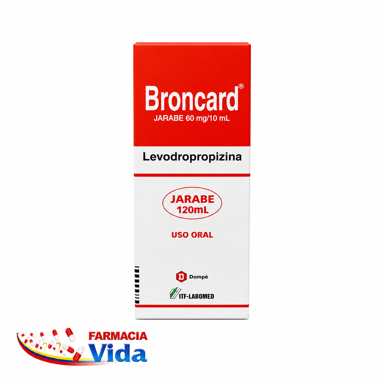 BRONCARD JBE 60 MG ML.LEVODROPROPIZINA.
