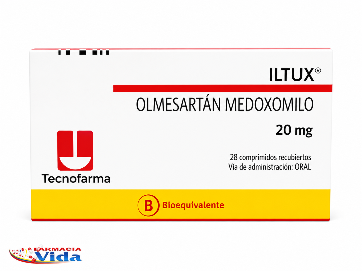 ILTUX 20 MG X 28 COMP,OLMESARTÁN MEDOXIMIL.