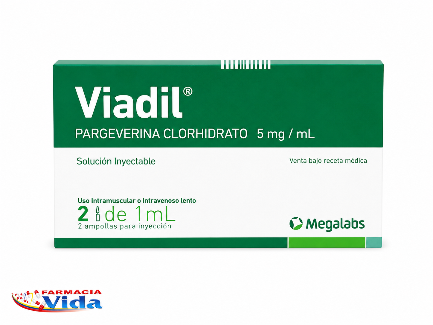 VIADIL AMPOLLA 5 MG 2 UN