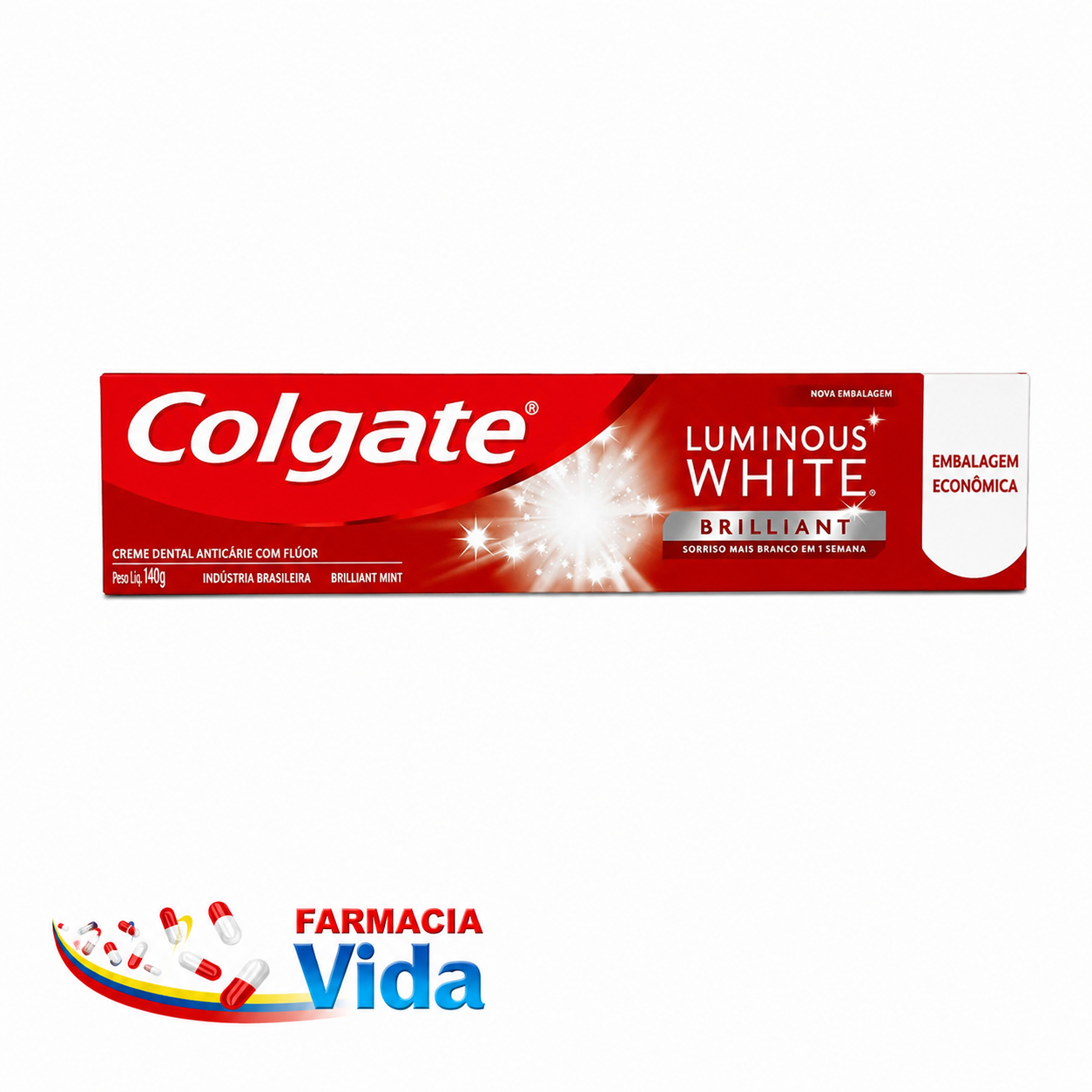 COLGATE LUMINOUS WHITE 140 G.