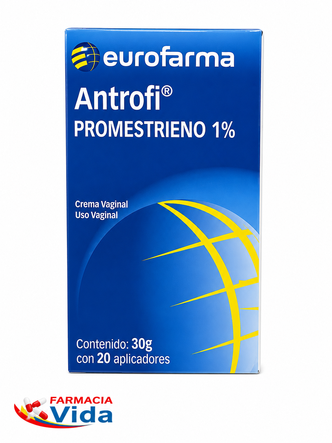 ANTROFI CR VAGINAL 1 %PROMESTRIENO 1 %