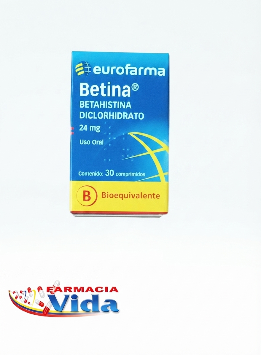 BETINA 24 MG X 30 BETAHISTINA