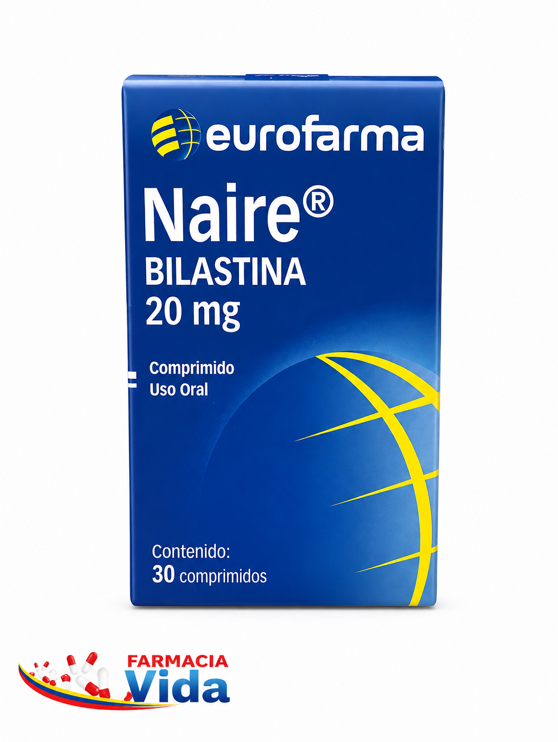NAIRE BILASTINA 20MG X 30 COM