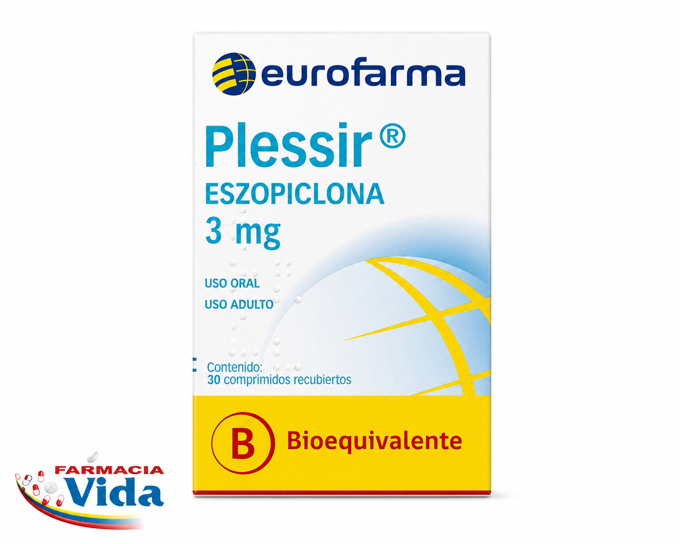 PLESSIR 3MG ESZOPICLONA X 30 COMP