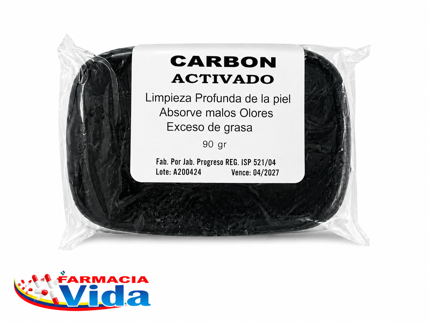 JABON DE CARBON ACTIVADO 90 GR