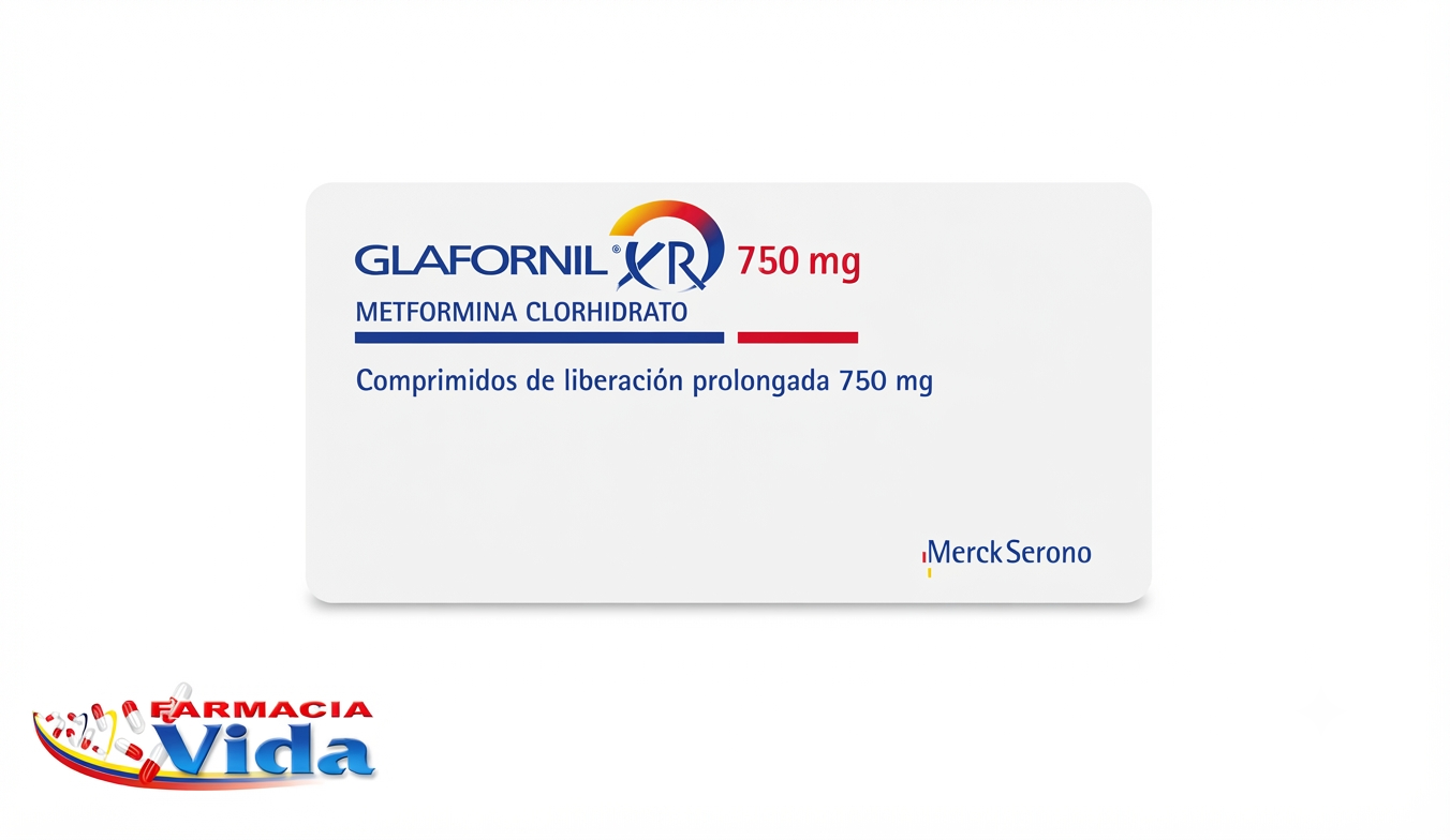GLAFORNIL XR 750 MG X 30 METFORMINA.