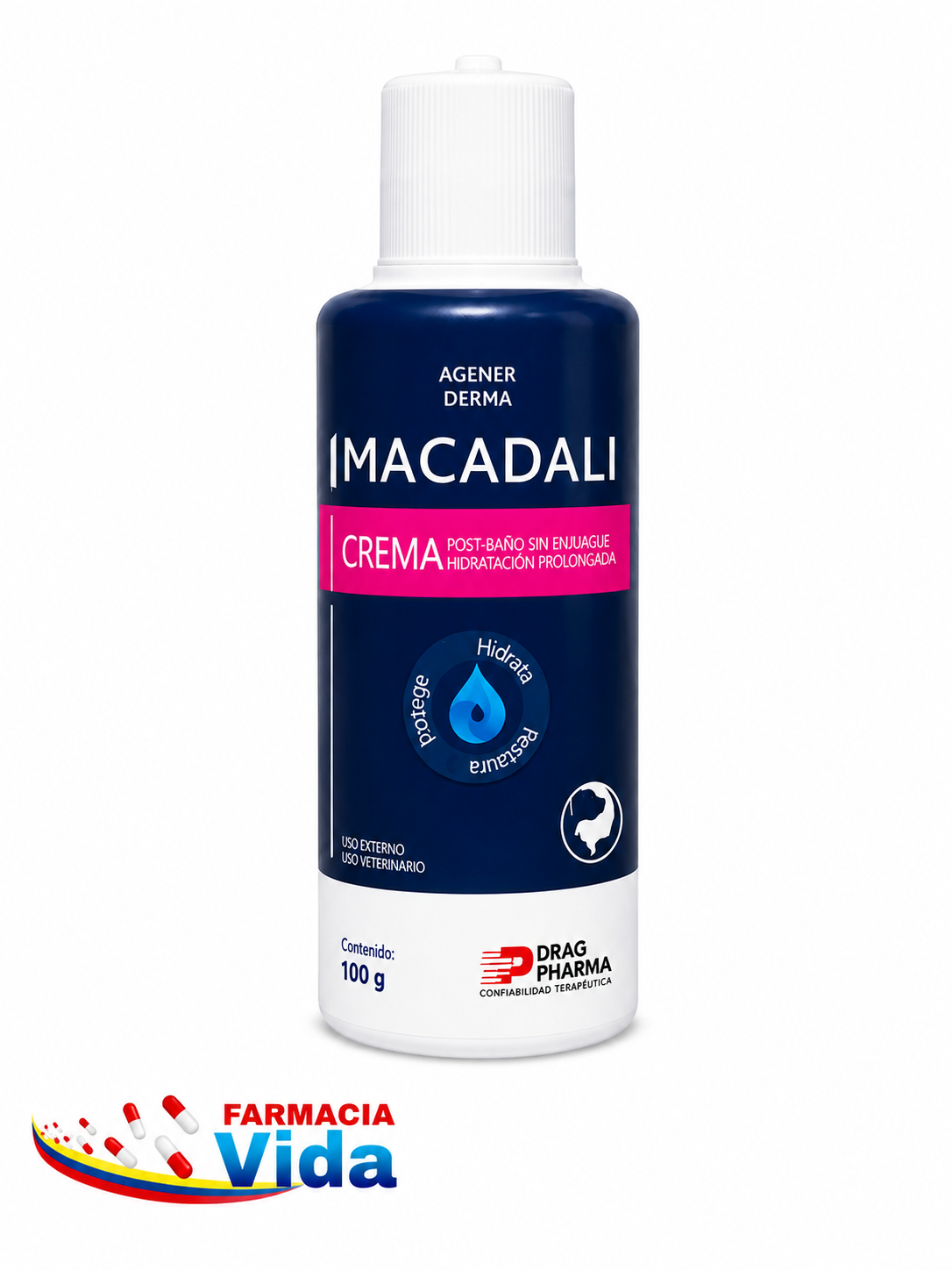 V MACADALI CREMA S/ENG POST BAÑO X100 ML