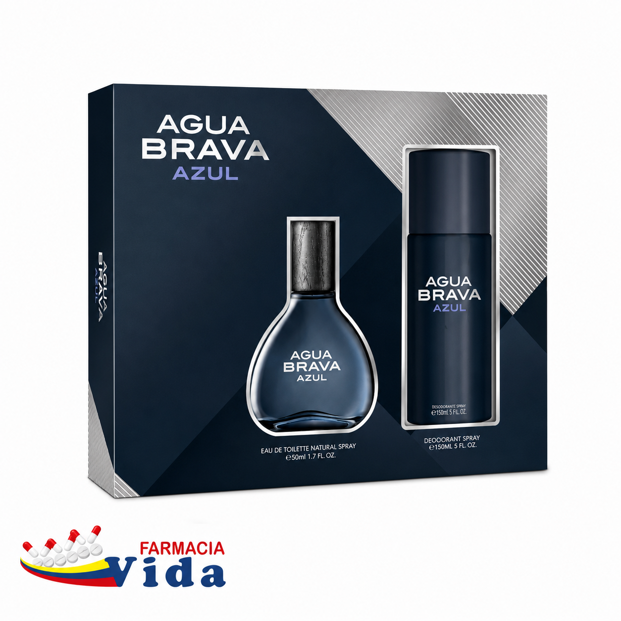 A.BRAVA AZUL EDT50+DES150