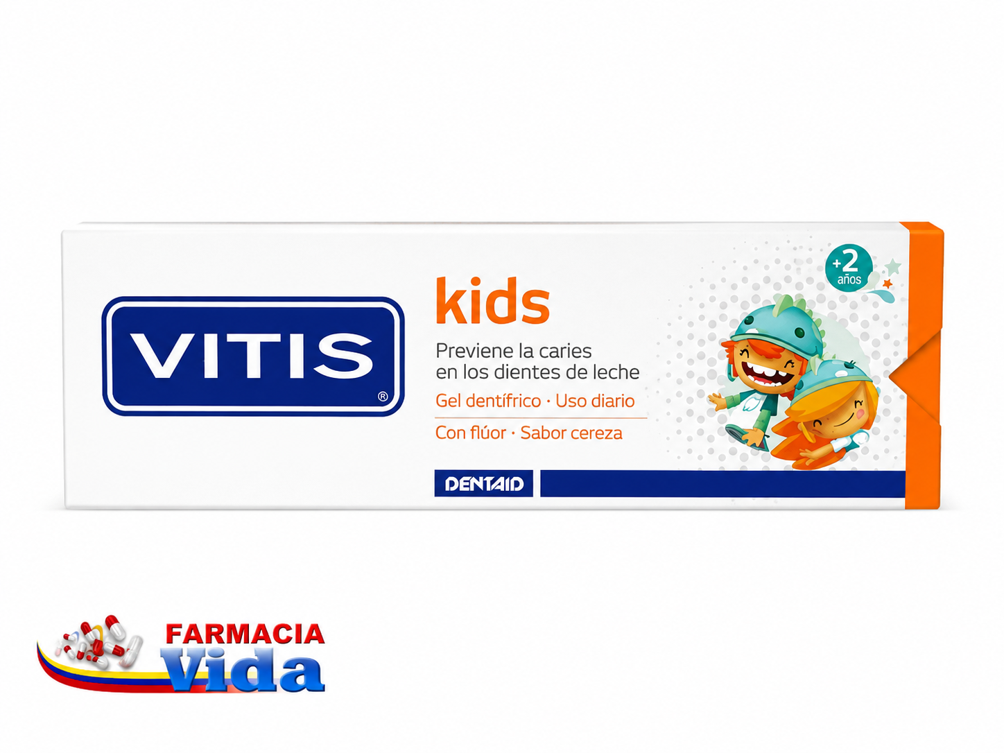 VITIS KIDS GEL +2 A. CEREZA 50ML