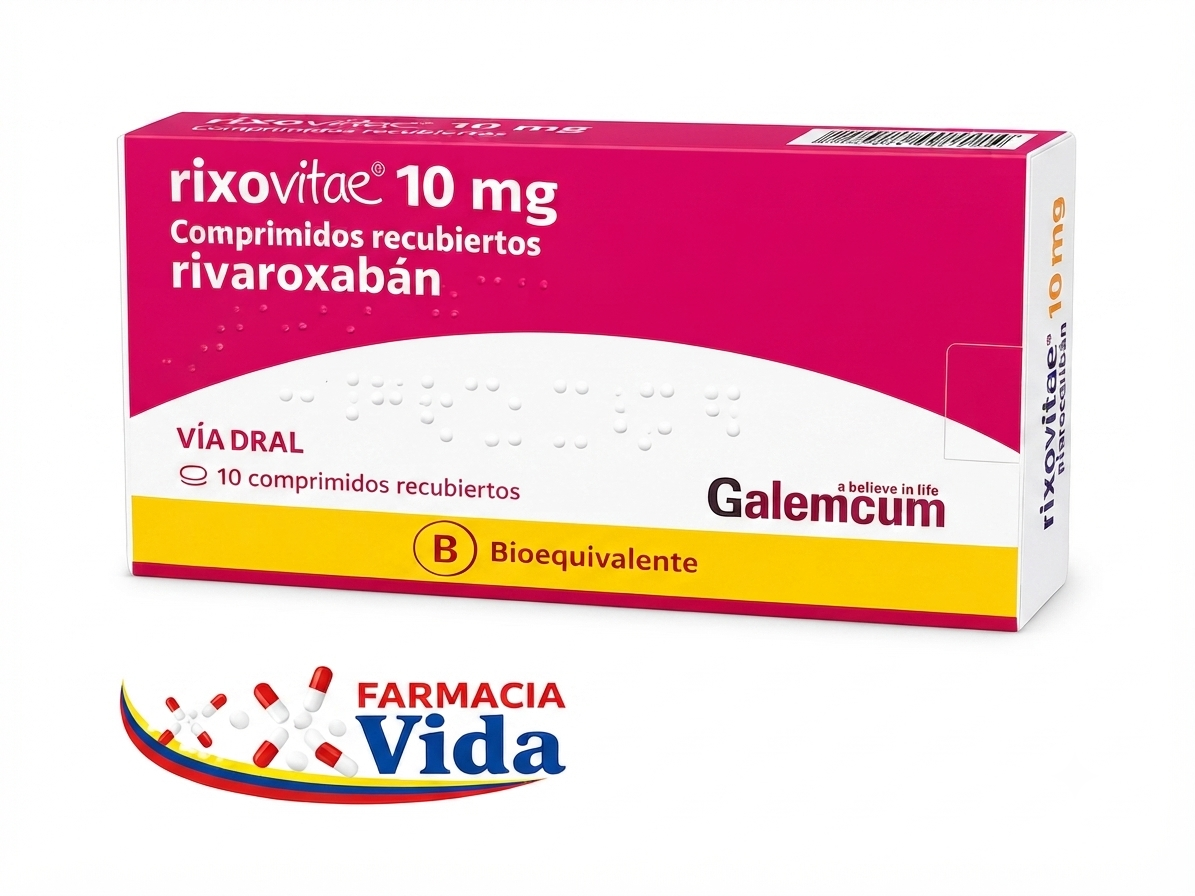 RIXOVITAE 10MG X 10 COM REC ( RIVAROXABAN ) 