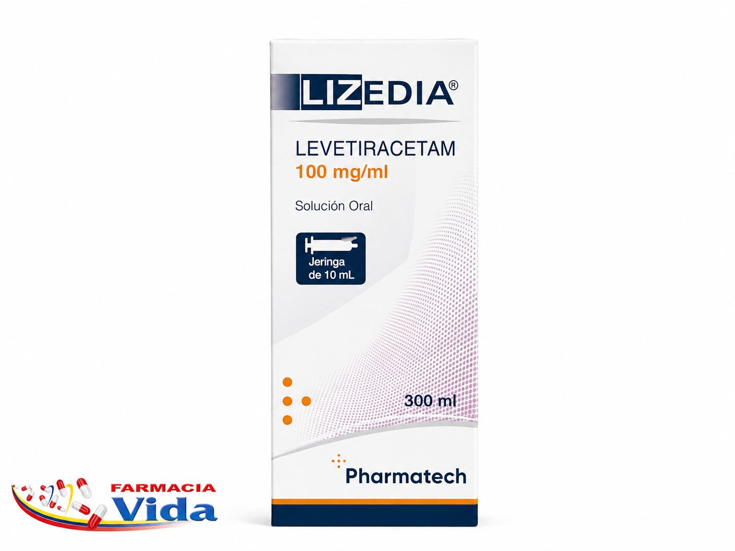 LIZEDIA LEVETIRACETAM 100MG/ML SOL ORAL 300ML +JER