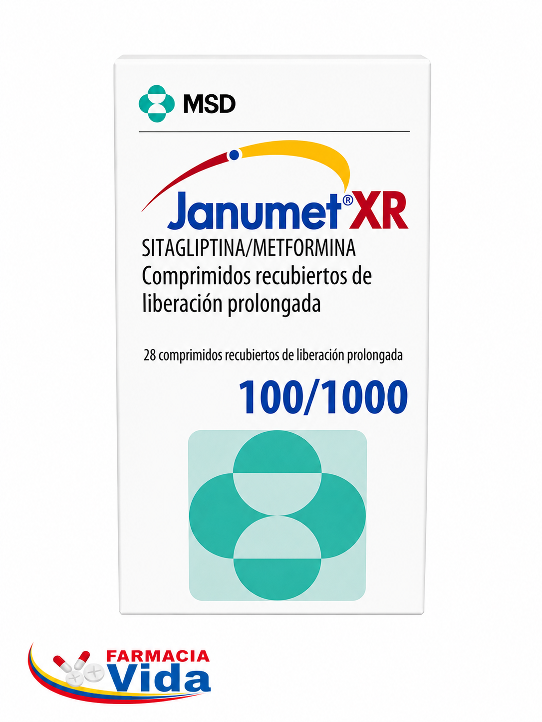 JANUMET XR 100/1000 X 28 COMP 
